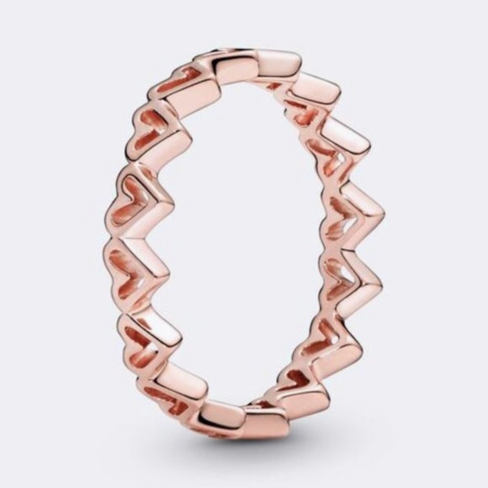 Pandora Freehand Hearts Ring